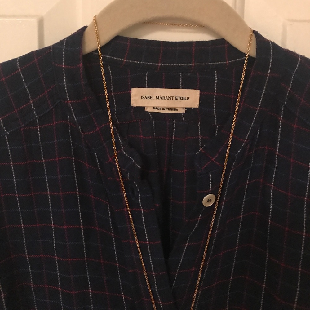ISABEL MARANT ÉTOILE flannel shirt dress